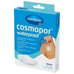 Cosmopor Waterproof, absorberend verband, zelfklevend, waterdicht, steriel, transparant, 10 cm x 8 cm, 5 stuks