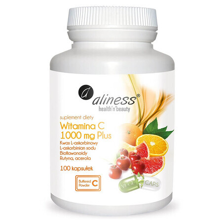 Aliness Vitamine C 1000 mg Plus, 100 plantaardige capsules