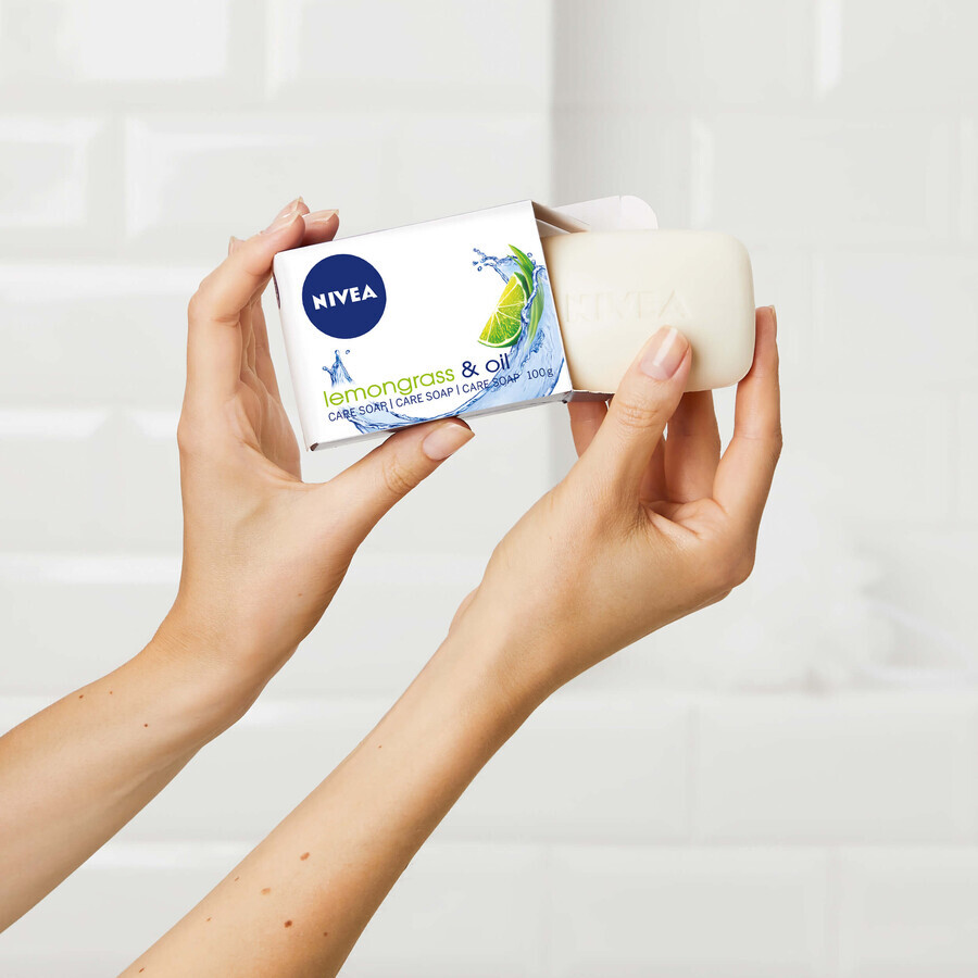 Nivea, săpun hrănitor, lemongrass și ulei, 100 g