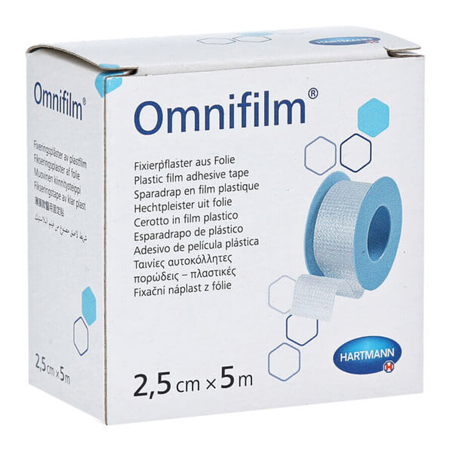 Omnifilm, pellicola adesiva, 2,5 cm x 5 m, 1 pezzo