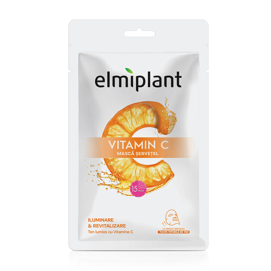 Verhelderend en revitaliserend vitamine C masker, 20 ml, Elmiplant