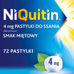 NiQuitin 4 mg, peppermint flavor, 72 tablets