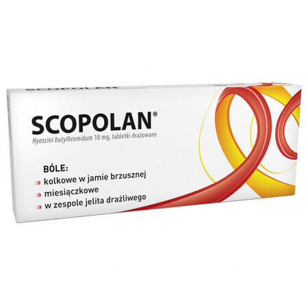 Scopolan 10 mg, 10 comprimidos recubiertos de azúcar