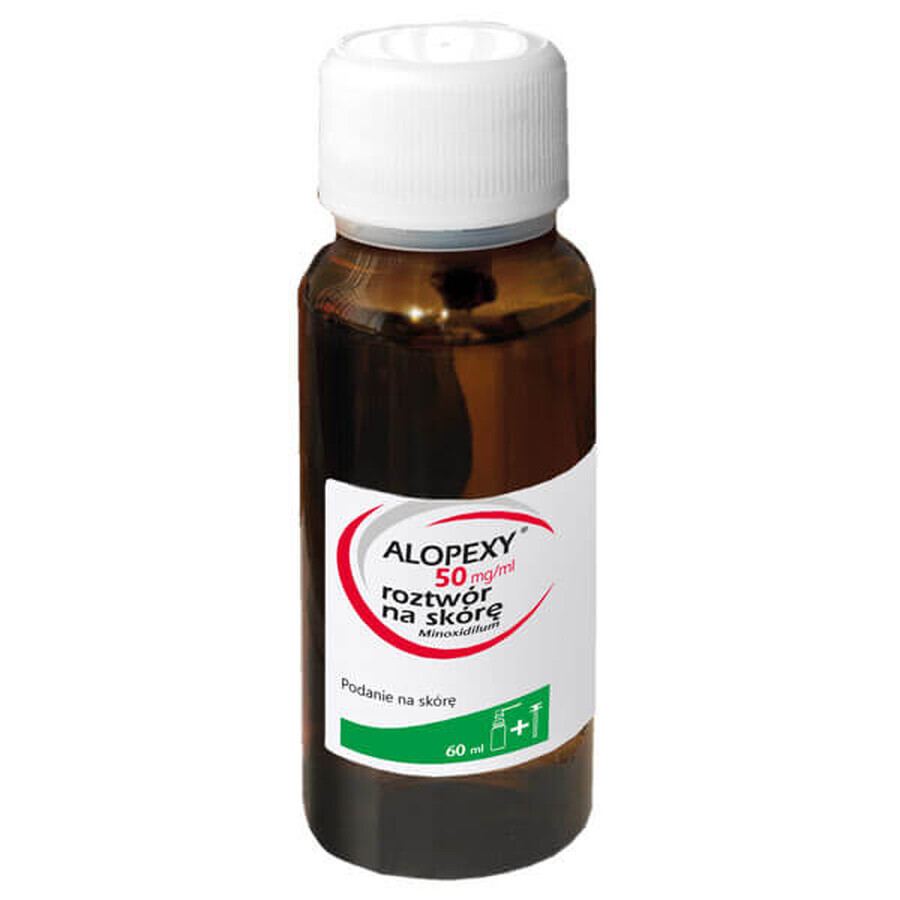 Alopexy 5 % (50 mg/ml) oplossing voor toepassing op de huid, 3 x 60 ml