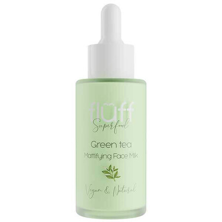 Fluff Superfood, mattierende Gesichtsmilch, grüner Tee, 40 ml