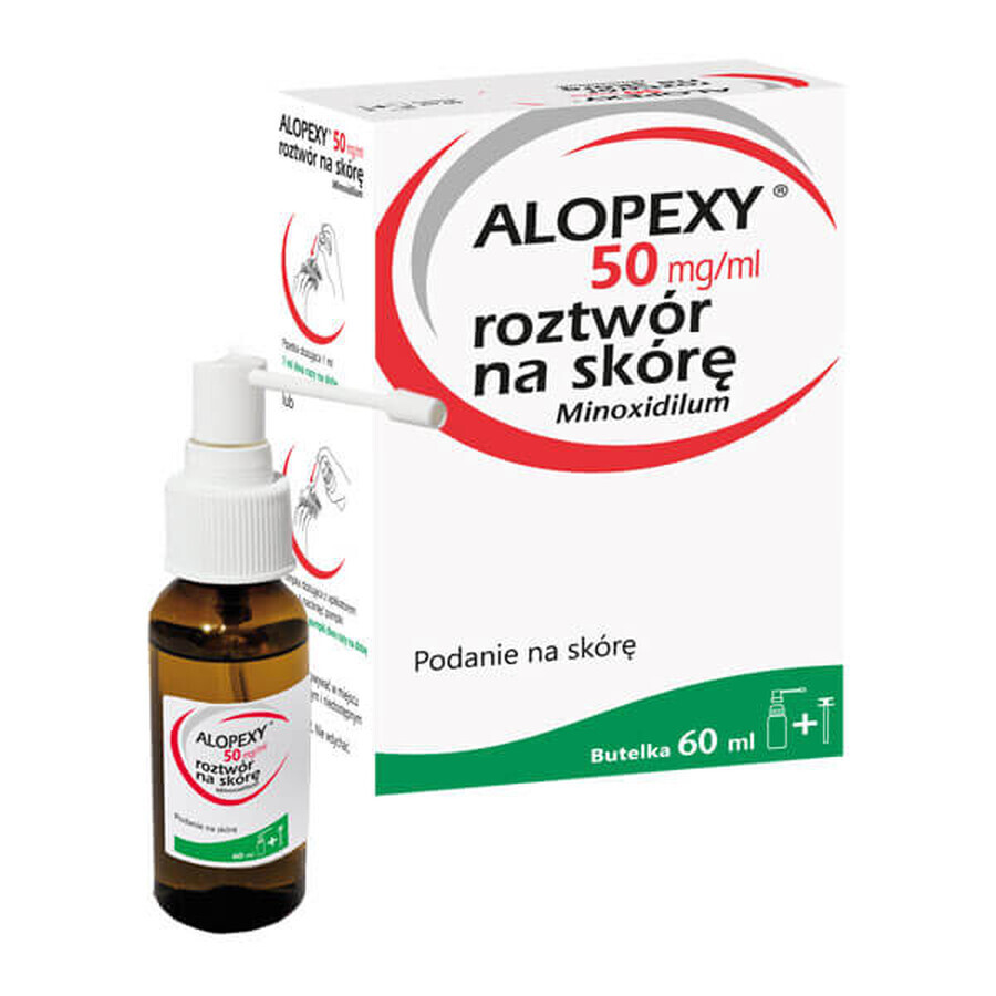 Alopexy 5 % (50 mg/ml) oplossing voor toepassing op de huid, 60 ml