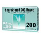 Nifuroxazide Hasco 200 mg, 12 film-coated tablets