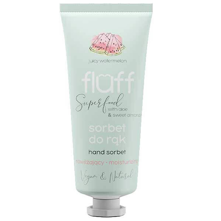 Fluff Superfood, sorbet pour les mains, pastèque juteuse, 50 ml