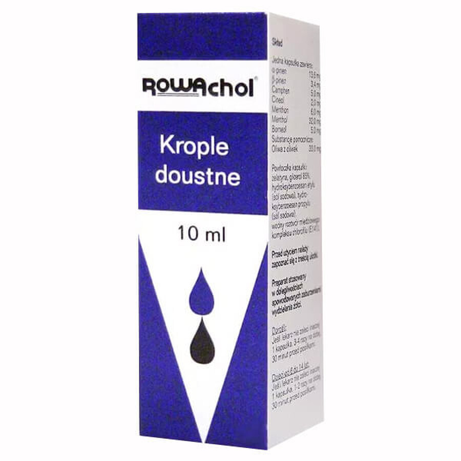 Rowachol, oral drops, 10 ml