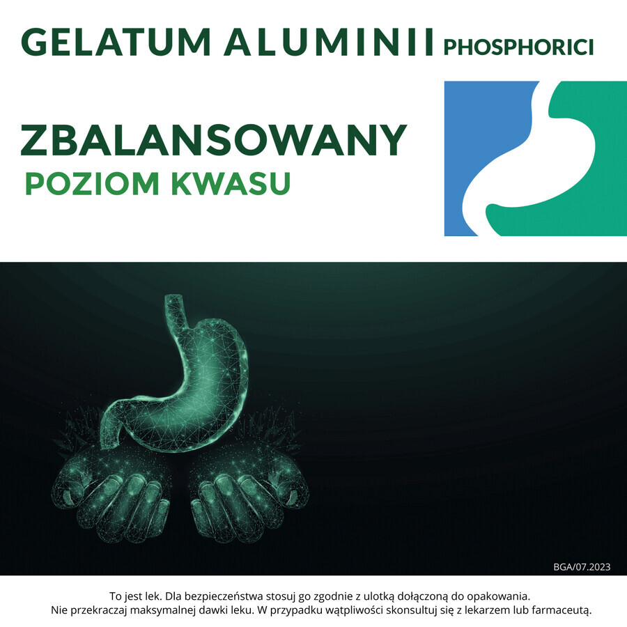 Gelatum Aluminii Phosphorici 45 mg/g, suspensie voor oraal gebruik, 250 g