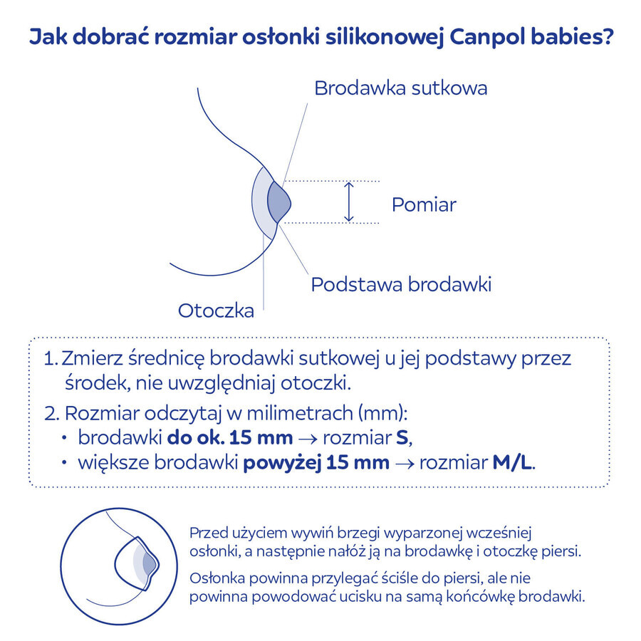 Canpol Babies EasyStart, siliconen borstschilden, maat M/L, 2 stuks