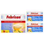 Febrisan (750 mg + 60 mg + 10 mg)/ 5 g, effervescent powder, 16 sachets