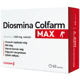 Diosmin Colfarm Max 1000 mg, 60 comprimate