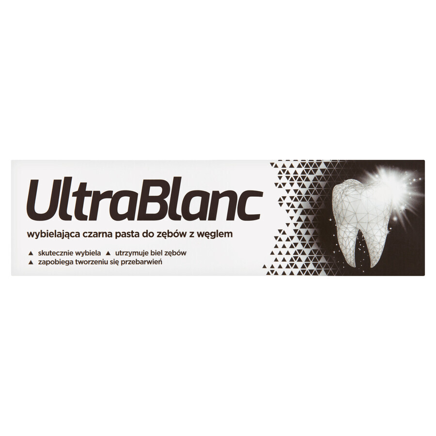 UltraBlanc, whitening tandpasta met actieve kool, 75 ml