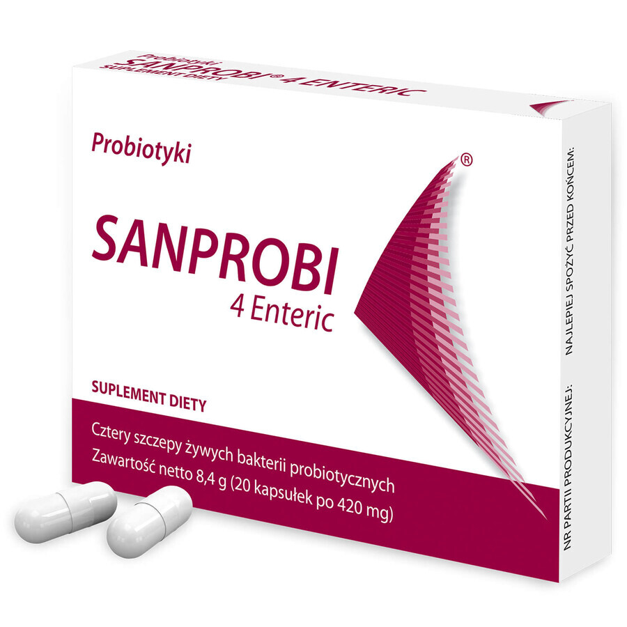 Sanprobi 4 Enteric, 20 cápsulas