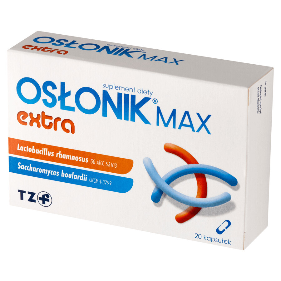 Osłonik Max Extra, voor volwassenen en kinderen vanaf 3 jaar, 20 capsules