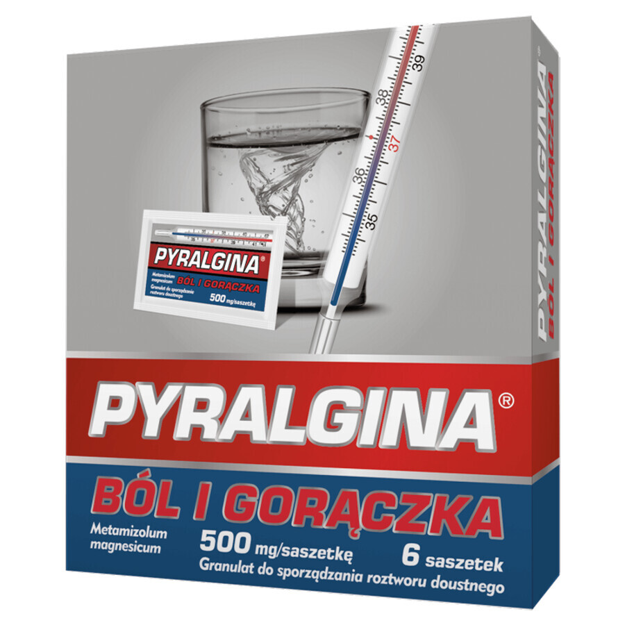 Pyralgina Fieber 500 mg, 6 Portionsbeutel