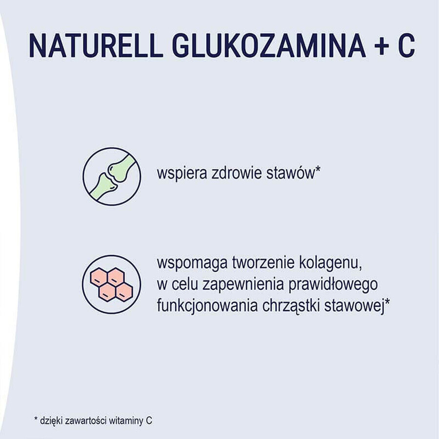 Naturell Glucosamina + C, 100 compresse