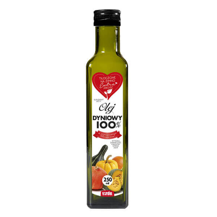 Olio di zucca Virde 100%, 250 ml