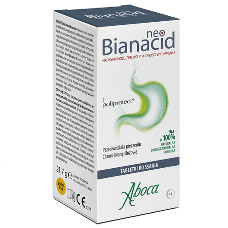 NeoBianacid Hyperaciditeit en Reflux, 14 zuigtabletten