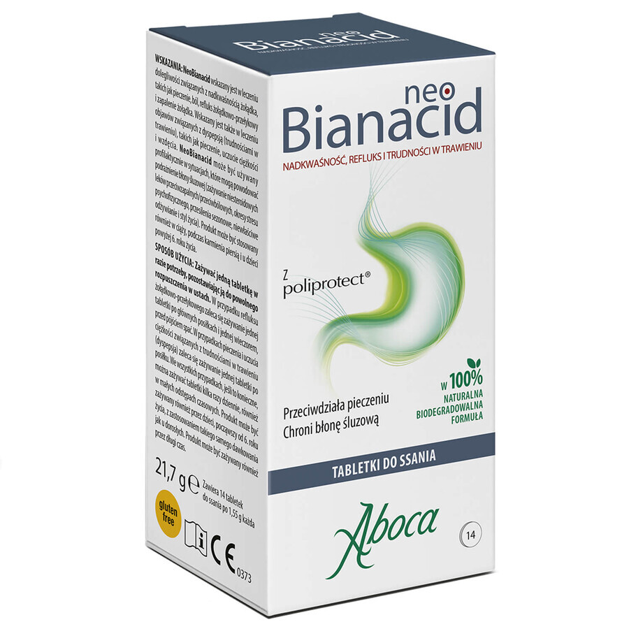 NeoBianacid Hyperaciditeit en Reflux, 14 zuigtabletten