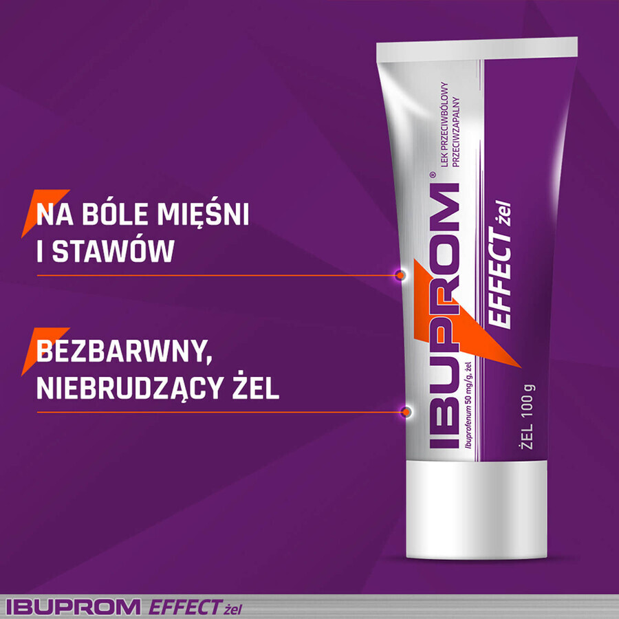 Efecto Ibuprom 50 mg/ g, gel, 100 g