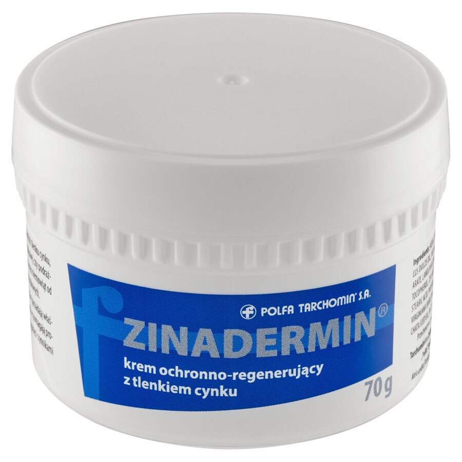 Zinadermin, beschermende en regenererende crème met zinkoxide, 70 g