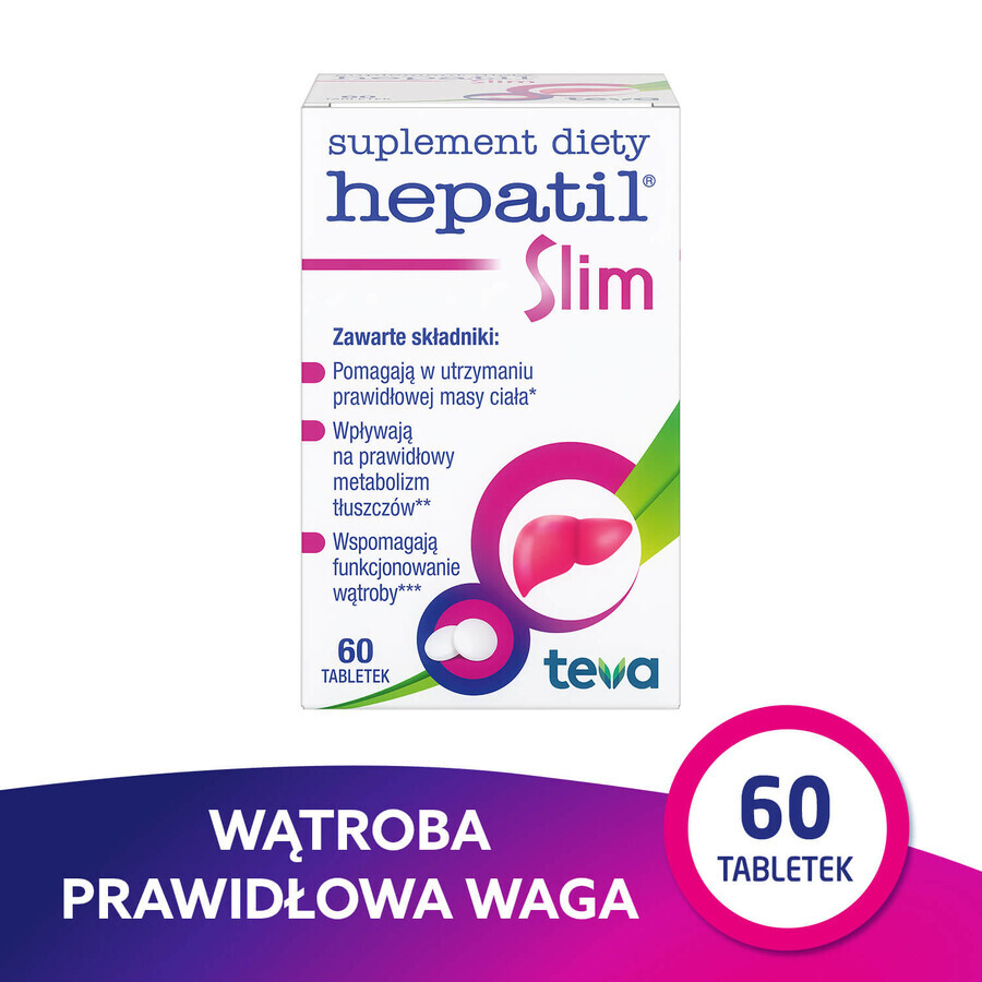 Hepatil Slim, 60 tablets