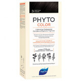 Phyto Color, haarverf, 3 donker kastanje, 50 ml