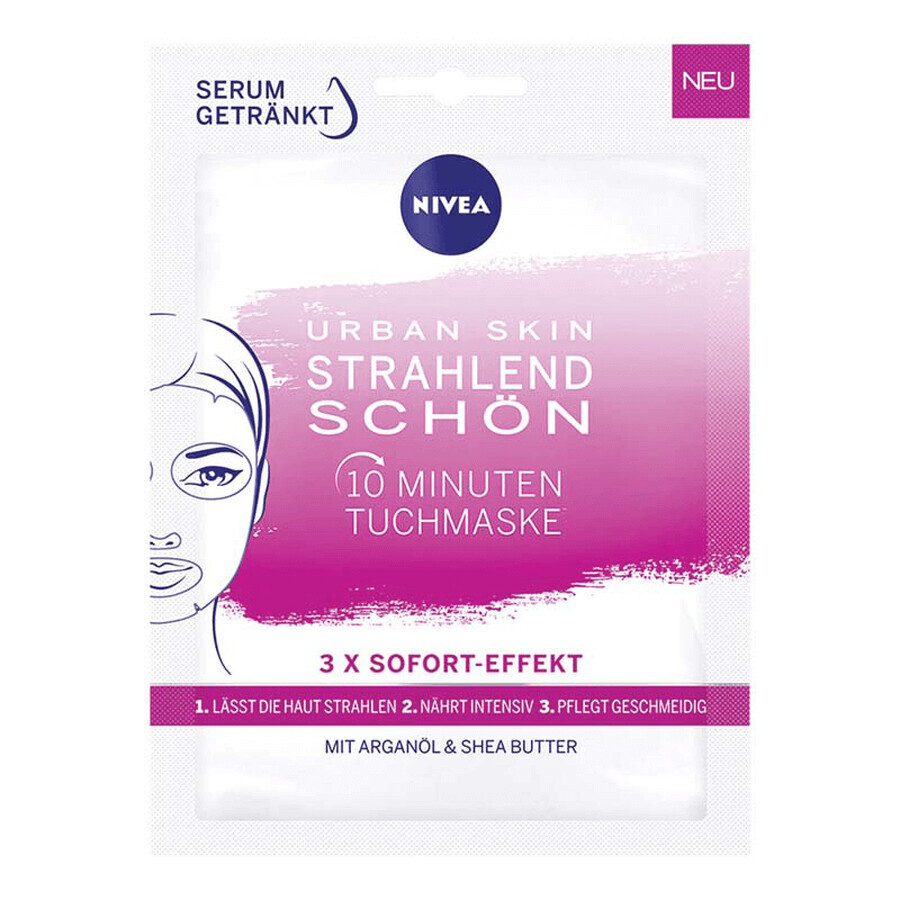 Urban Skin Radiance gezichtsmasker, 1 stuk, Nivea