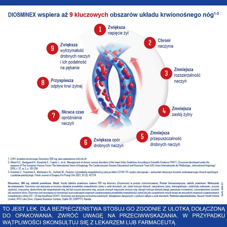 Diosminex 500 mg, 60 Tabletten