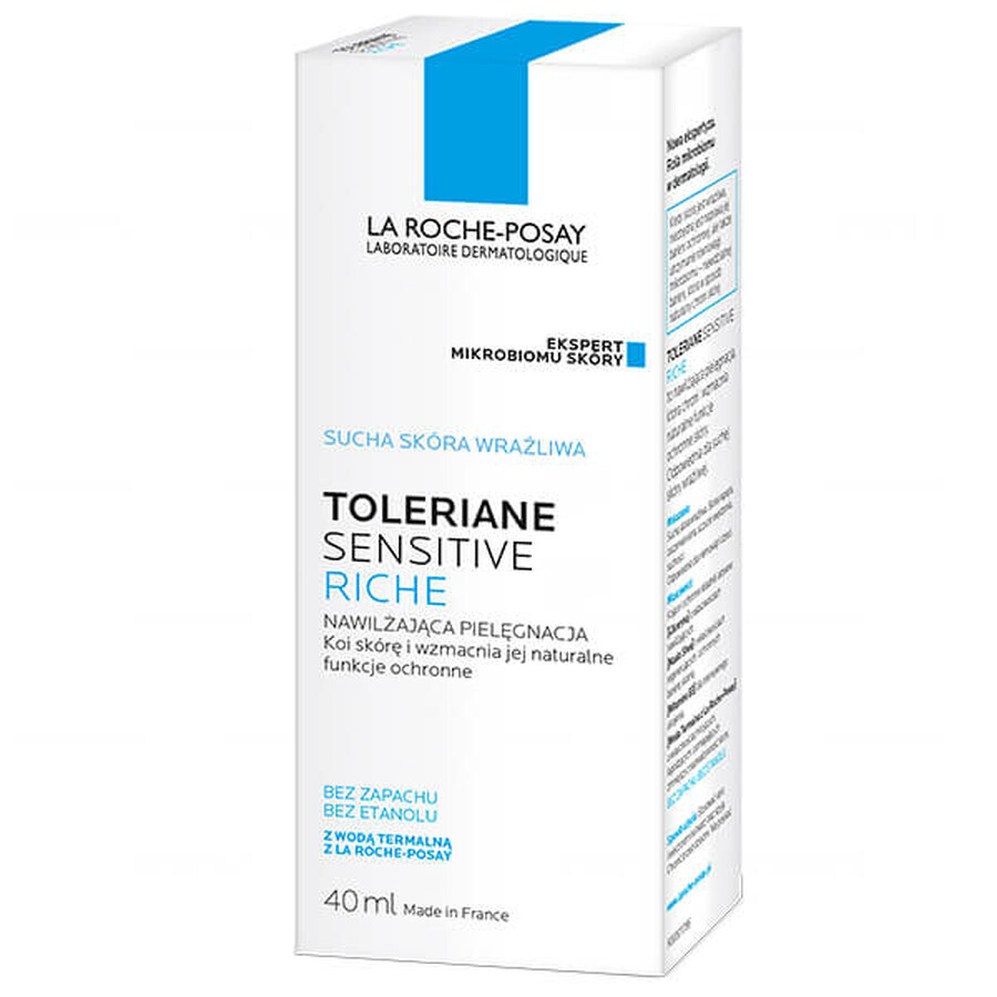 La Roche-Posay Toleriane Sensitive Riche, moisturizing care for sensitive skin, 40 ml