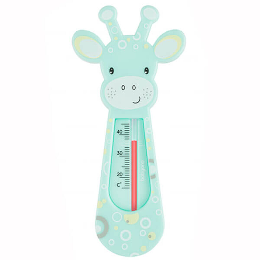 BabyOno, drijvende badthermometer, giraffe, mint, 1 st