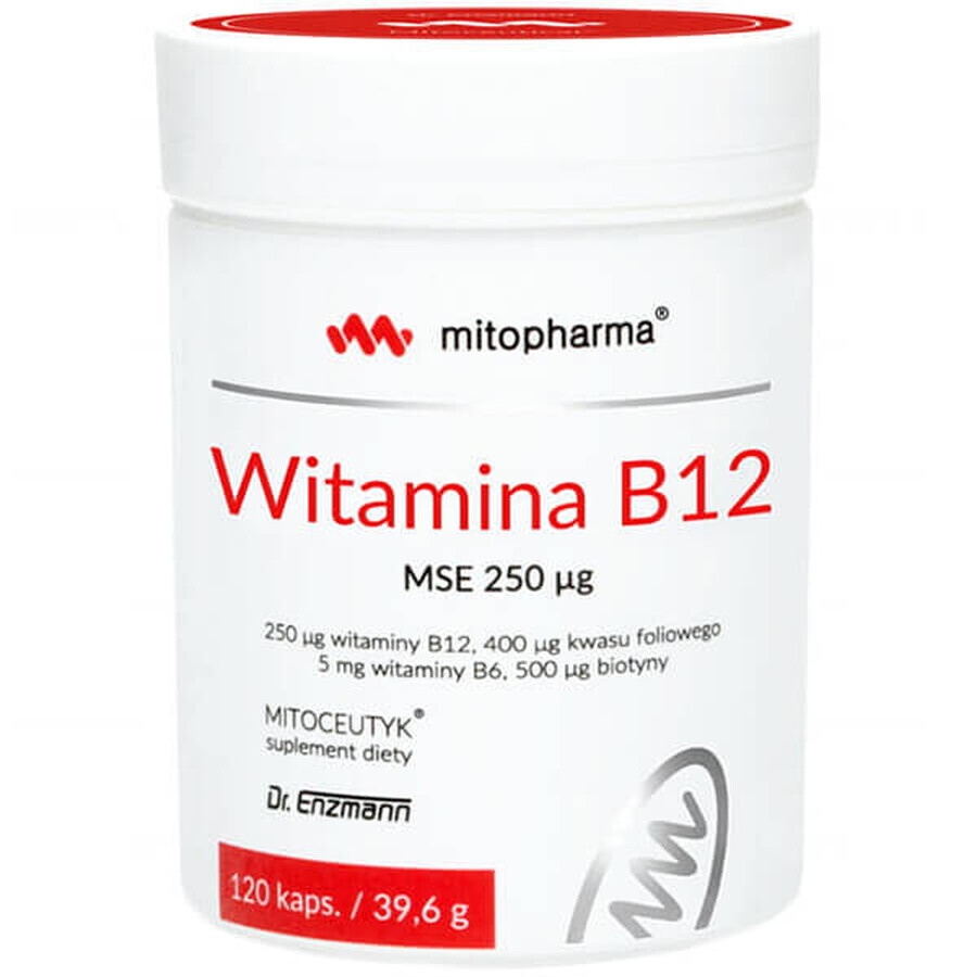 Mito-Pharma Vitamine B12 MSE 250 µg, 120 capsules