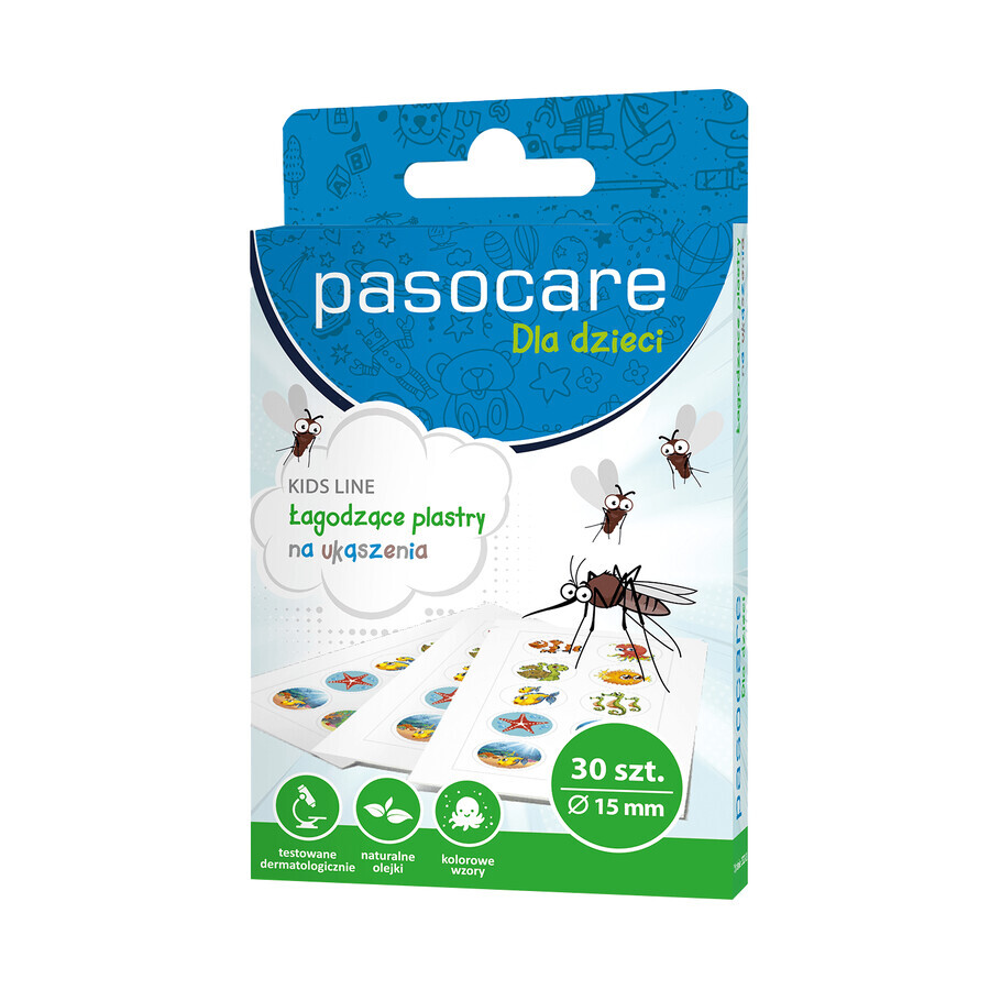 Pasocare Kids Line, verzachtende bijtpleisters voor kinderen, 30 stuks