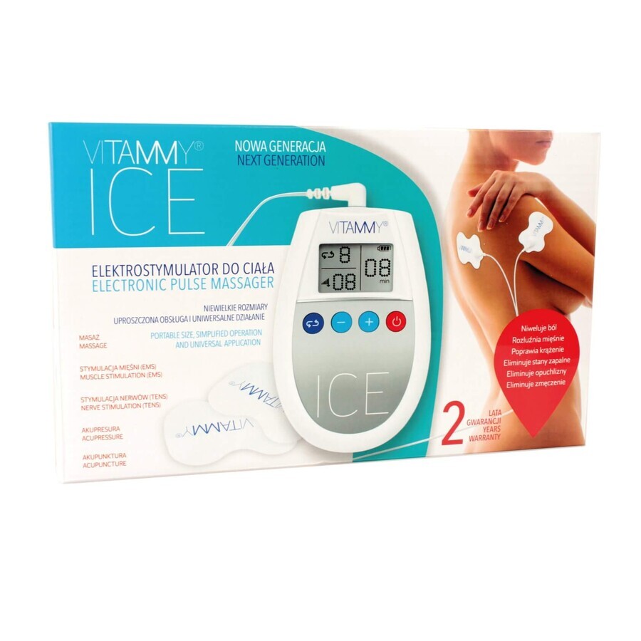 Novamed Vitammy Ice, electrostimulator for muscles, gray