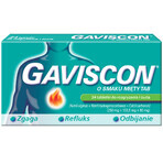 Gaviscon minttab 250 mg + 133,5 mg + 80 mg, 24 kauwtabletten