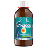 Gaviscon with mint flavor (500 mg + 267 mg + 160 mg)/ 10 ml, oral suspension, 300 ml