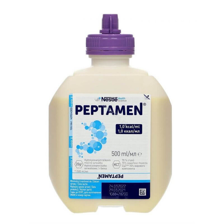 Peptamen, nutritional preparation, neutral flavor, 500 ml