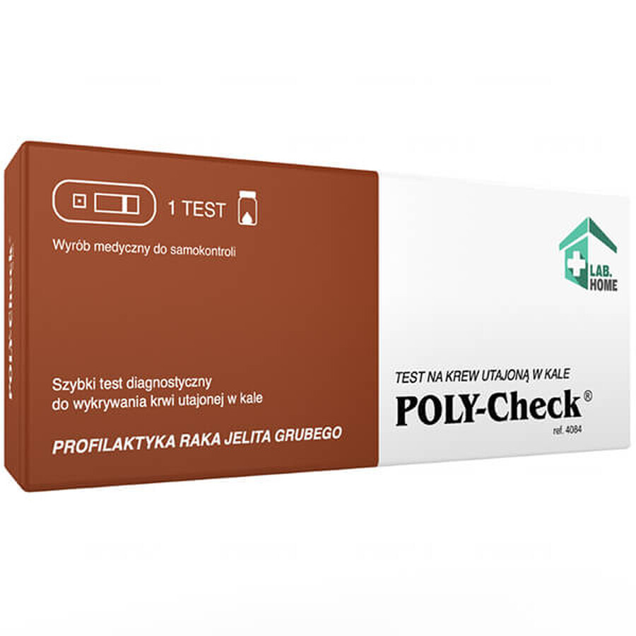 LabHome Poly-Check, FOB test voor occult bloed in ontlasting, 1 stuk