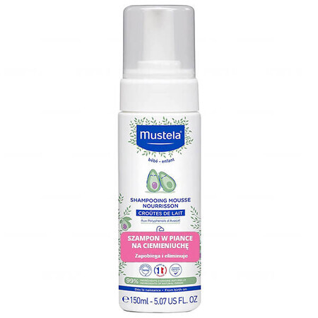 Mustela Bebe Enfant, schuimende shampoo voor babyroos, 150 ml