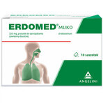 Erdomed Muko 225 mg, poeder voor orale suspensie, 10 sachets