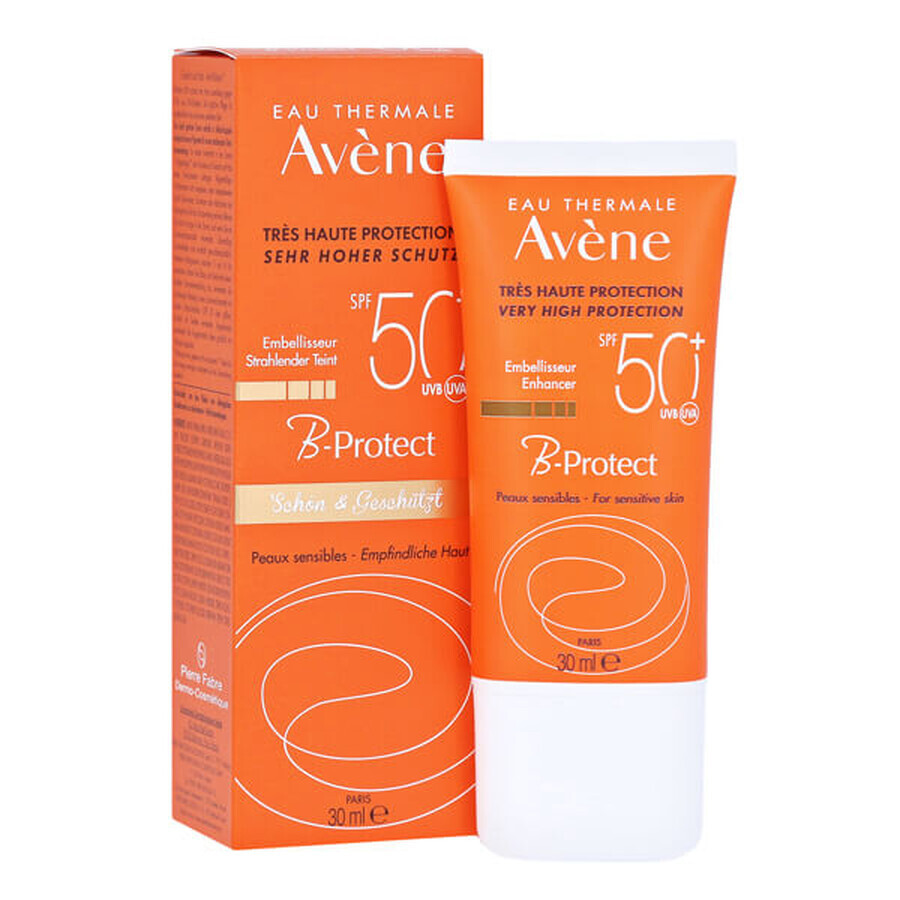 Avène B-Protect Sun, lait protecteur pour le visage, peaux sensibles, SPF 50+, 30 ml