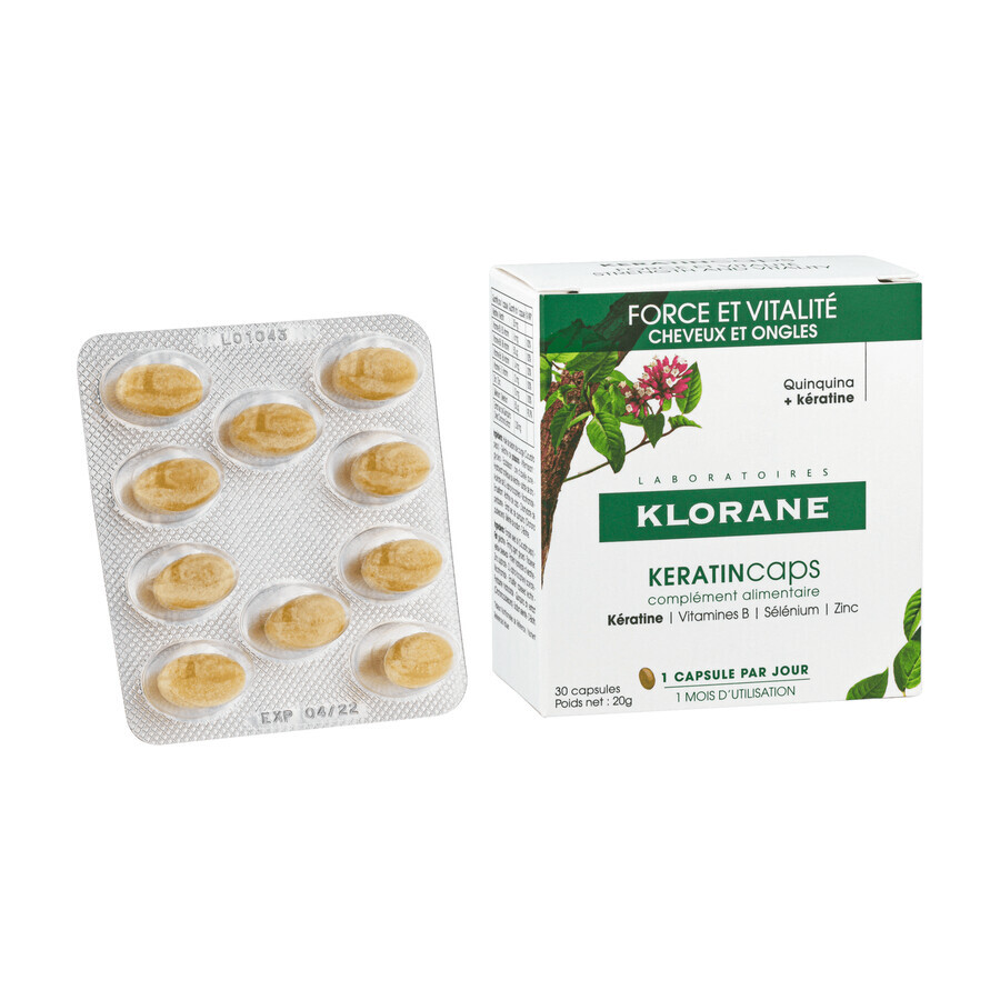 Klorane KeratineCaps, 30 capsules