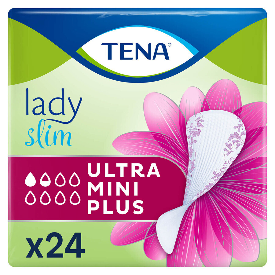 Tena Lady Slim, solette urologiche, Ultra Mini Plus, 24 unità