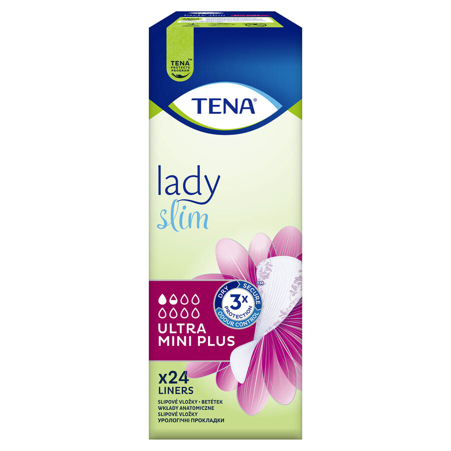 Tena Lady Slim, solette urologiche, Ultra Mini Plus, 24 unità