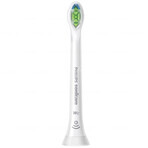 Philips, vervangende opzetborstels voor Sonicare W2c Optimal White Compact sonische tandenborstel, HX6074/27, wit, 4 stuks