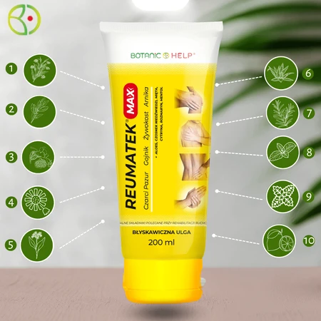 Botanic Help Reumatek Max, gel de masaje, 200 ml