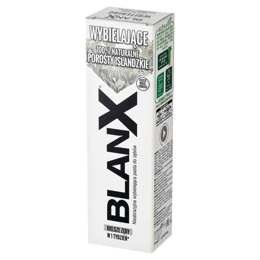 BlanX Whitening, whitening tandpasta, 75 ml