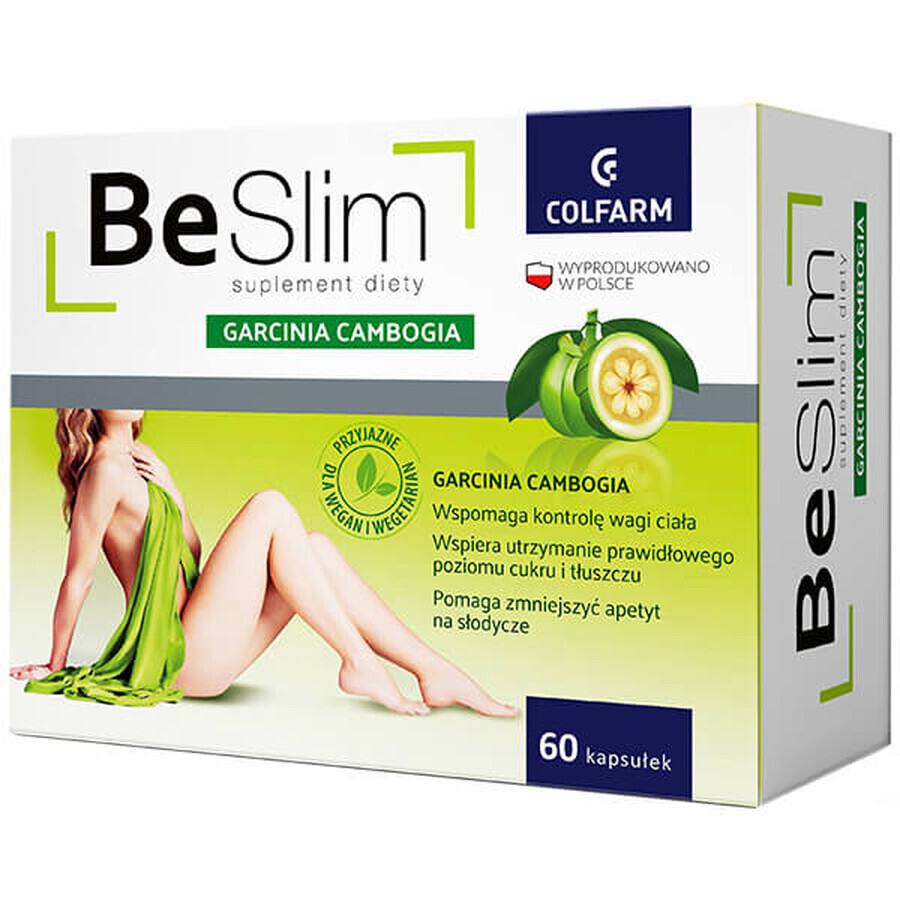 Be Slim Garcinia Cambogia, tamarindo di Malabar, 60 capsule